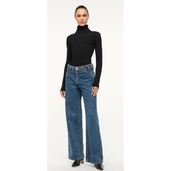Wrangler + STAUD THE LOOSE JEAN FLARE BOOTCUT WESTERN JEANS 26 - Picture 1 of 10